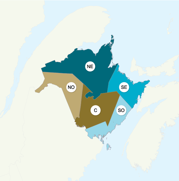 Régions Économiques du Nouveau-Brunswick