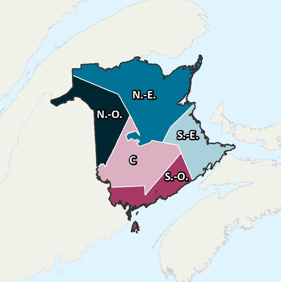 Régions Économiques du Nouveau-Brunswick